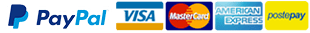 Paga con PayPal, Visa, MasterCard, American Express, PostePay e altro