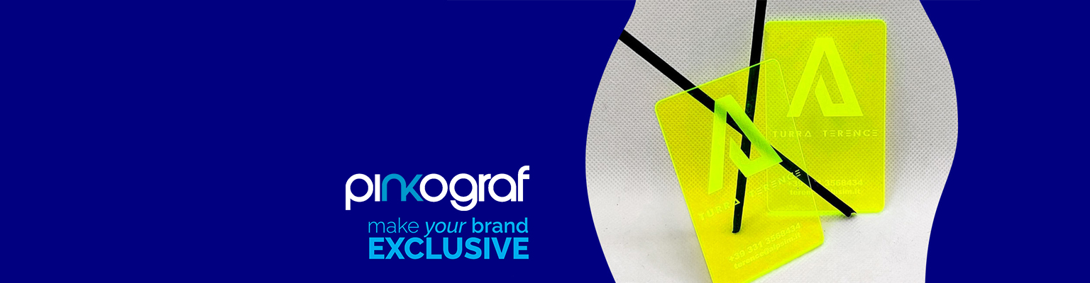 Biglietti da visita in Plexiglass fluorescente